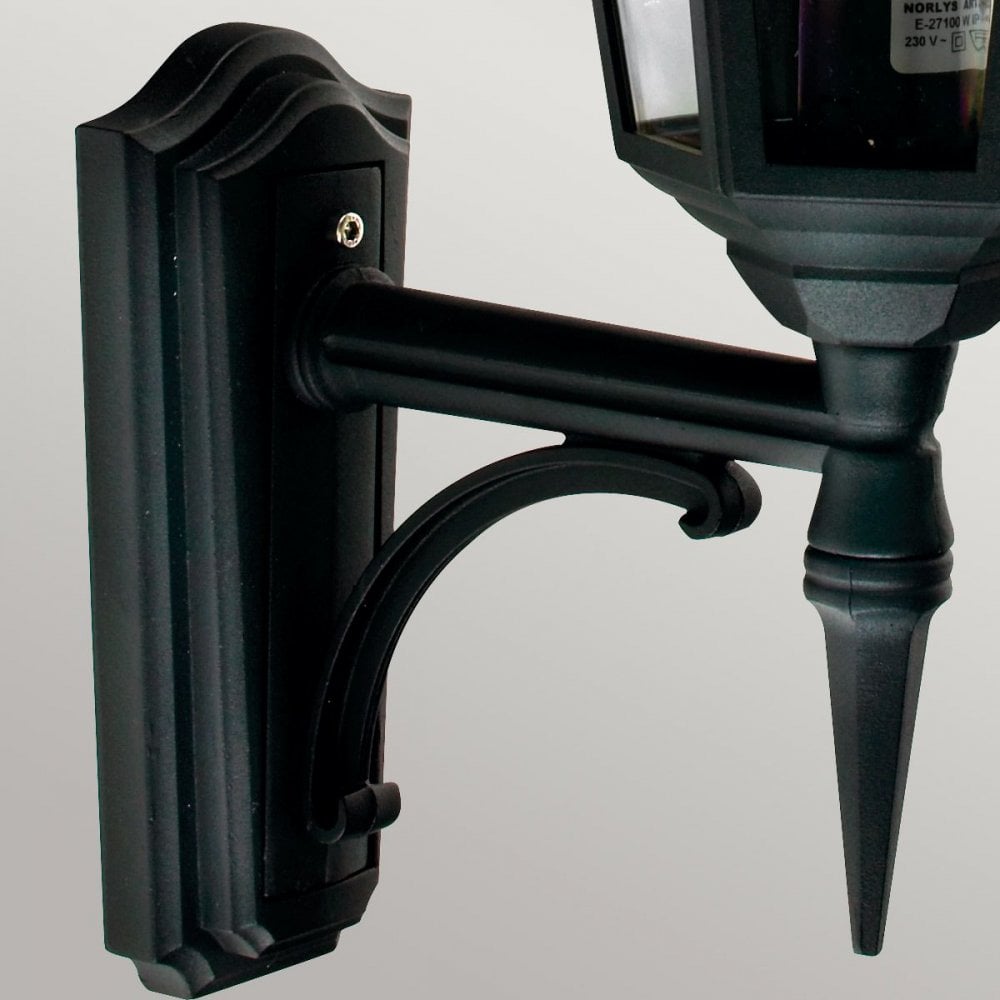 V1-BLACK Valencia 1 Light Up Lantern Black
