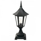 V3-BLACK Valencia 1 Light Pedestal Black