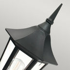 V3-BLACK Valencia 1 Light Pedestal Black