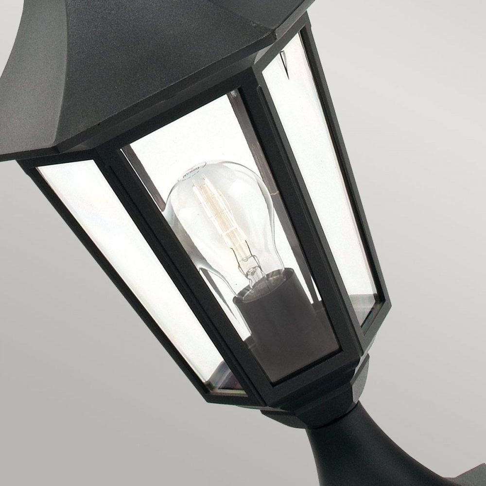 V3-BLACK Valencia 1 Light Pedestal Black