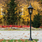 V4-BLACK Valencia 1 Light Pillar Black