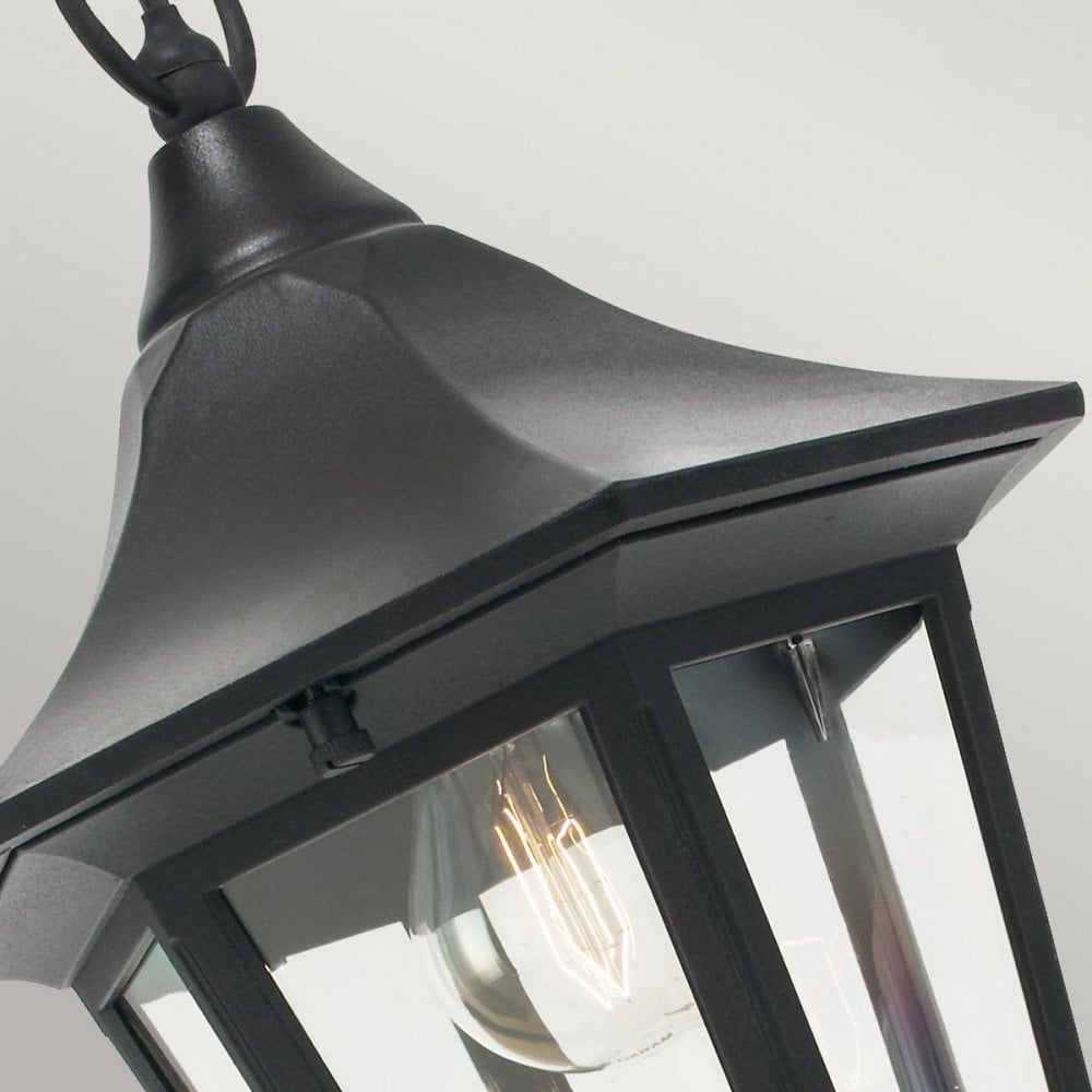 V8-BLACK Valencia 1 Light Chain Lantern Black
