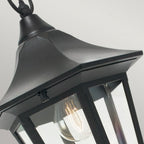 V8-BLACK Valencia 1 Light Chain Lantern Black
