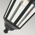 V8-BLACK Valencia 1 Light Chain Lantern Black