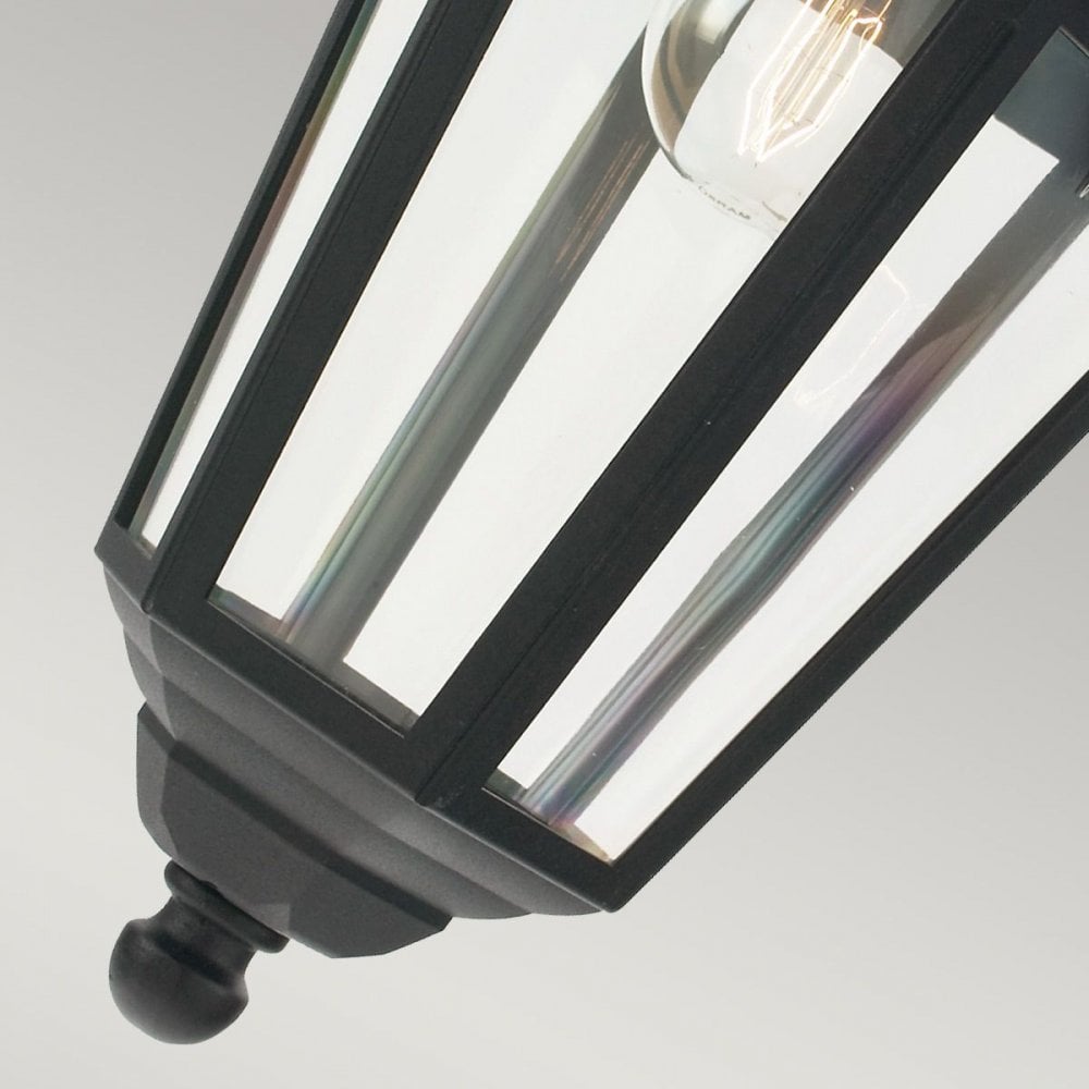 V8-BLACK Valencia 1 Light Chain Lantern Black