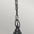 V8-BLACK Valencia 1 Light Chain Lantern Black