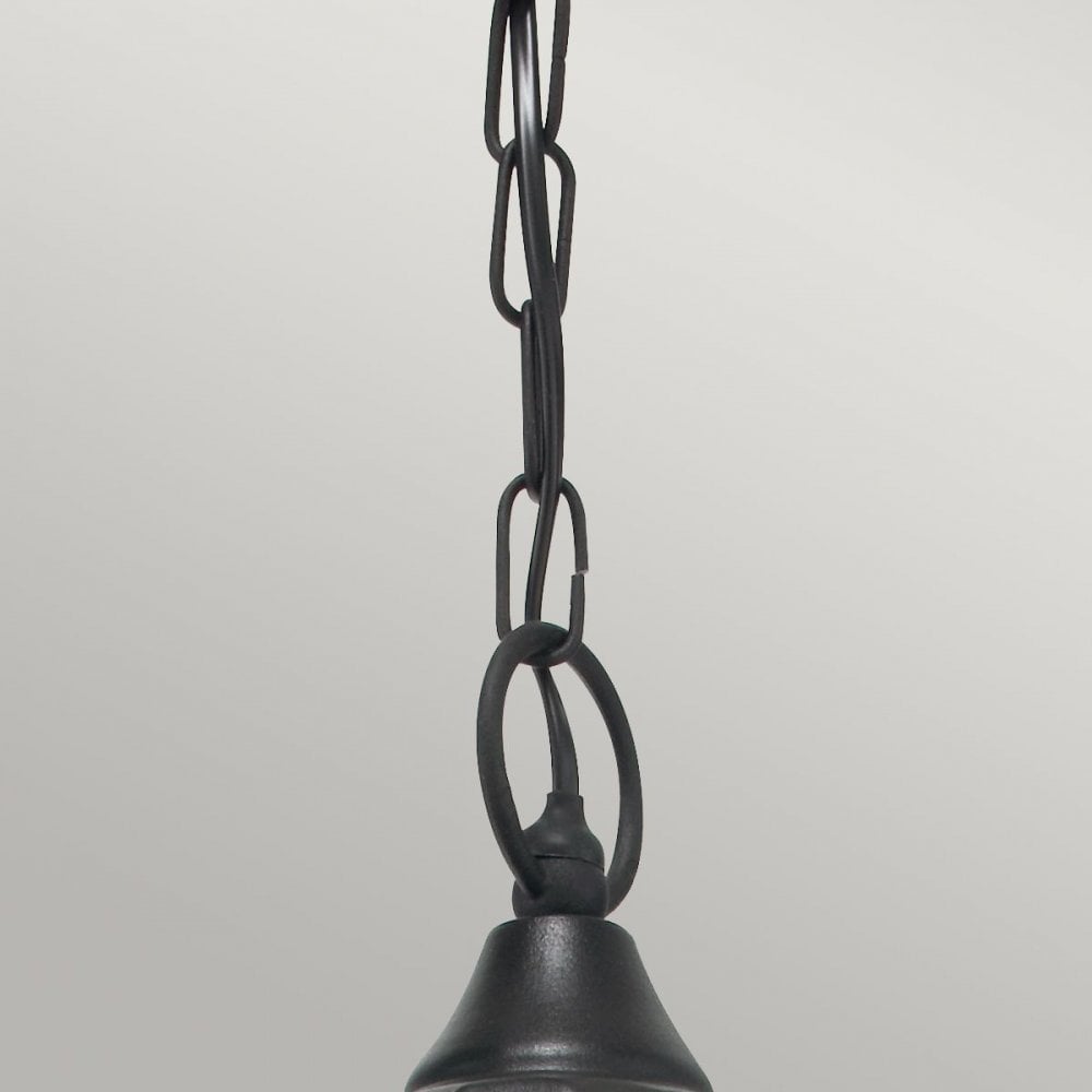 V8-BLACK Valencia 1 Light Chain Lantern Black