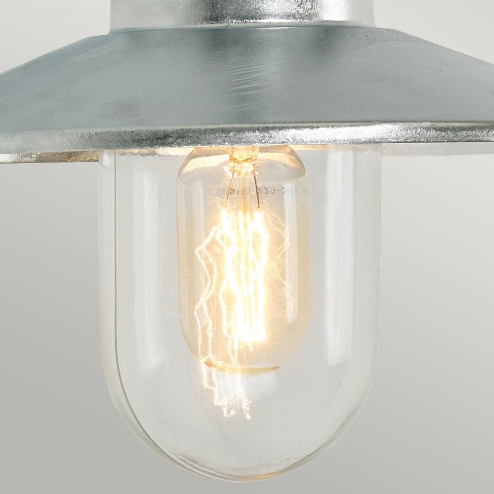 VANSBRO-GAL Vansbro 1 Light Wall Lantern Galvanised
