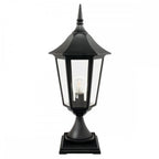 VG3-BLACK Valencia Grande 1 Light Pedestal Black