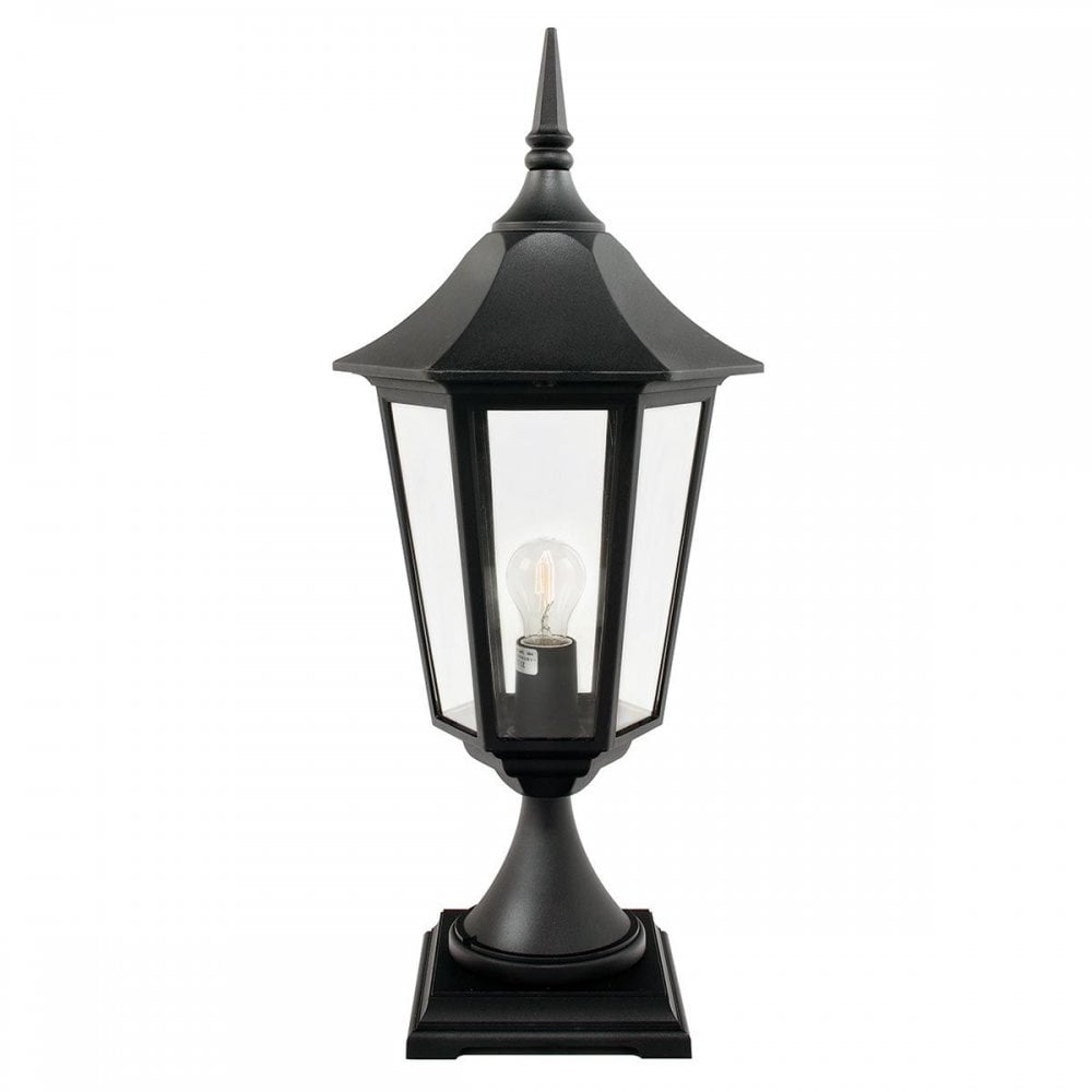 VG3-BLACK Valencia Grande 1 Light Pedestal Black