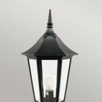VG3-BLACK Valencia Grande 1 Light Pedestal Black