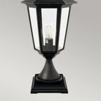 VG3-BLACK Valencia Grande 1 Light Pedestal Black