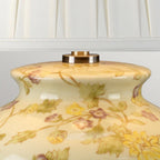YELLOWFLOWERS-TL Yellow Flowers 1 Light Table Lamp Yellow and Purple