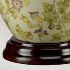 YELLOWFLOWERS-TL Yellow Flowers 1 Light Table Lamp Yellow and Purple