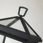 QN-ALFORD-PLACE3-M-MB Alford Place 2 Light Pedestal Lantern Museum Black