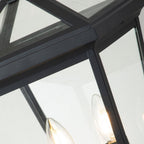 QN-ALFORD-PLACE3-M-MB Alford Place 2 Light Pedestal Lantern Museum Black