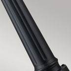 QN-ALFORD-PLACE-4B-S-MB Alford Place 2 Light Pillar Lantern Museum Black