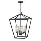 QN-ALFORD-PLACE-4P-MB Alford Place 4 Light Outdoor Pendant Museum Black