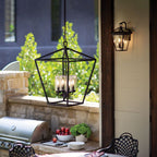 QN-ALFORD-PLACE-4P-MB Alford Place 4 Light Outdoor Pendant Museum Black