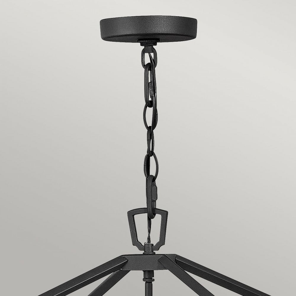 QN-ALFORD-PLACE-4P-MB Alford Place 4 Light Outdoor Pendant Museum Black