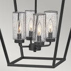 QN-ALFORD-PLACE-4P-MB Alford Place 4 Light Outdoor Pendant Museum Black
