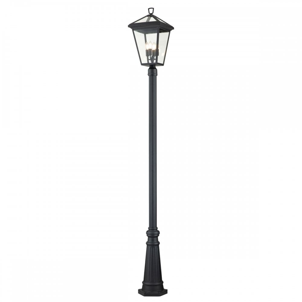 QN-ALFORD-PLACE5-L-MB Alford Place 4 Light Lamp Post Museum Black