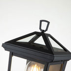 QN-ALFORD-PLACE7-S-MB Alford Place 1 Light Half Lantern Museum Black