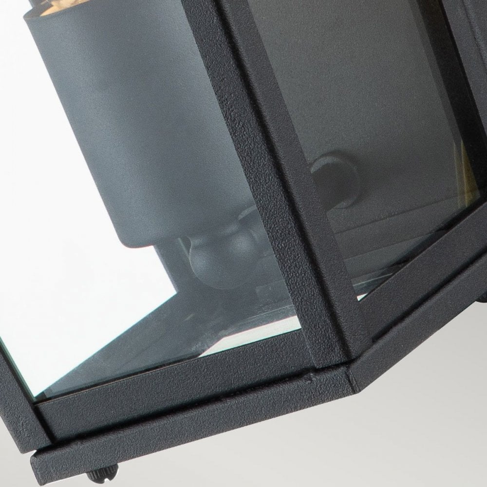 QN-ALFORD-PLACE7-S-MB Alford Place 1 Light Half Lantern Museum Black