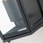 QN-ALFORD-PLACE7-S-MB Alford Place 1 Light Half Lantern Museum Black