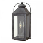 QN-ANCHORAGE-M Anchorage 2 Light Wall Lantern Aged Zinc