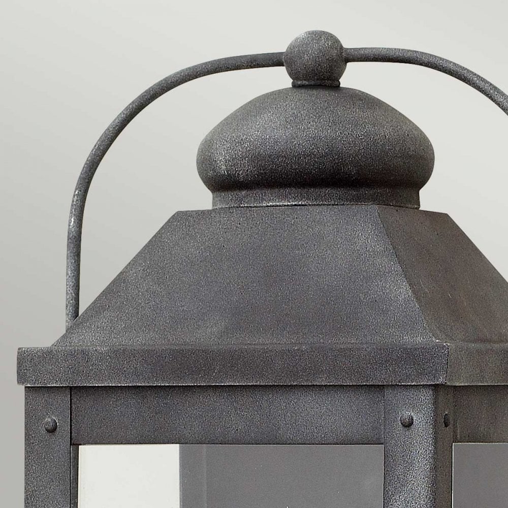 QN-ANCHORAGE-M Anchorage 2 Light Wall Lantern Aged Zinc