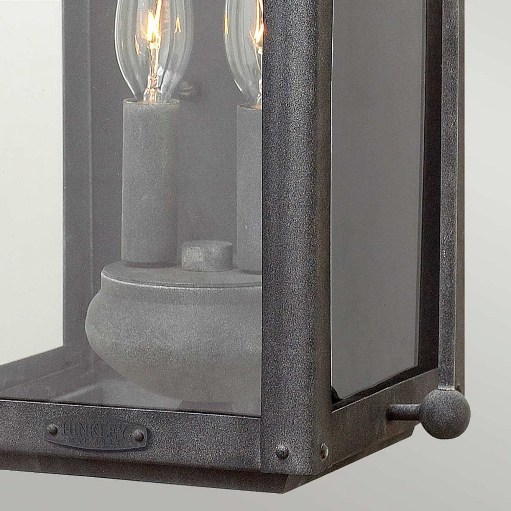 QN-ANCHORAGE-M Anchorage 2 Light Wall Lantern Aged Zinc