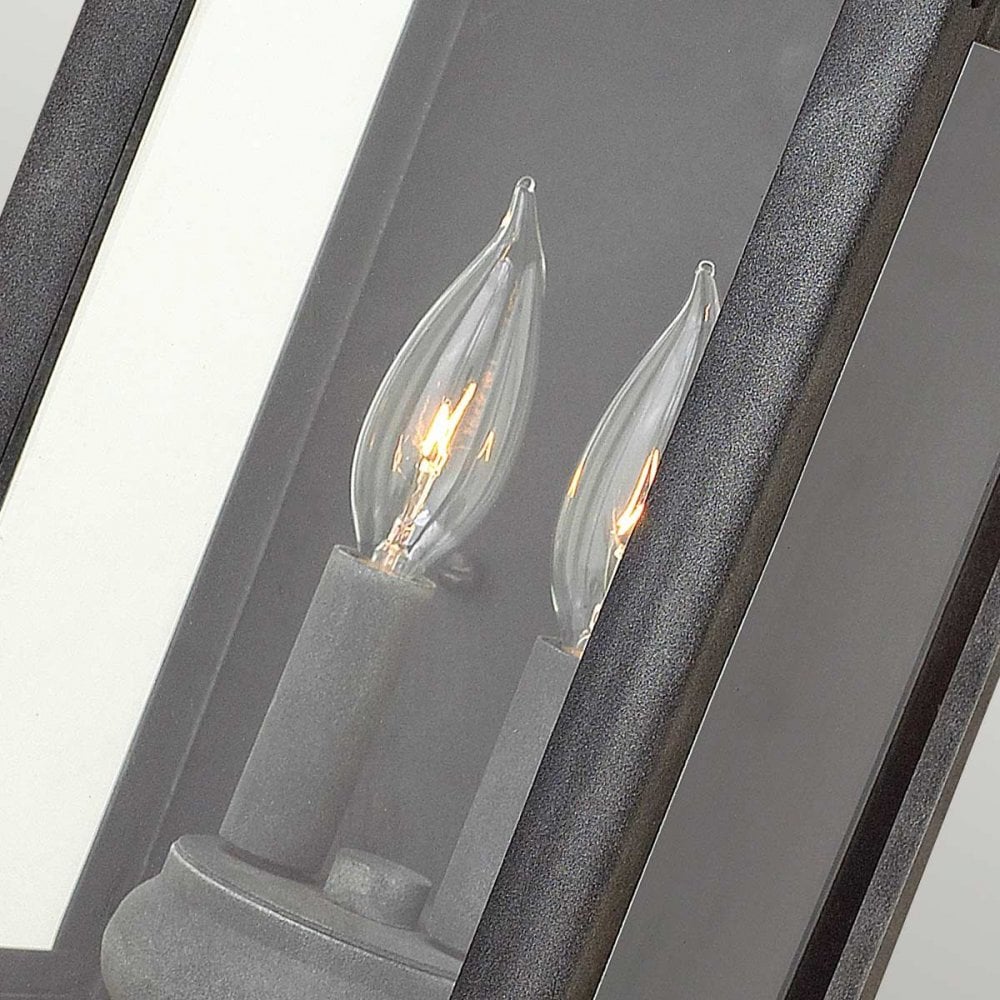 QN-ANCHORAGE-M Anchorage 2 Light Wall Lantern Aged Zinc