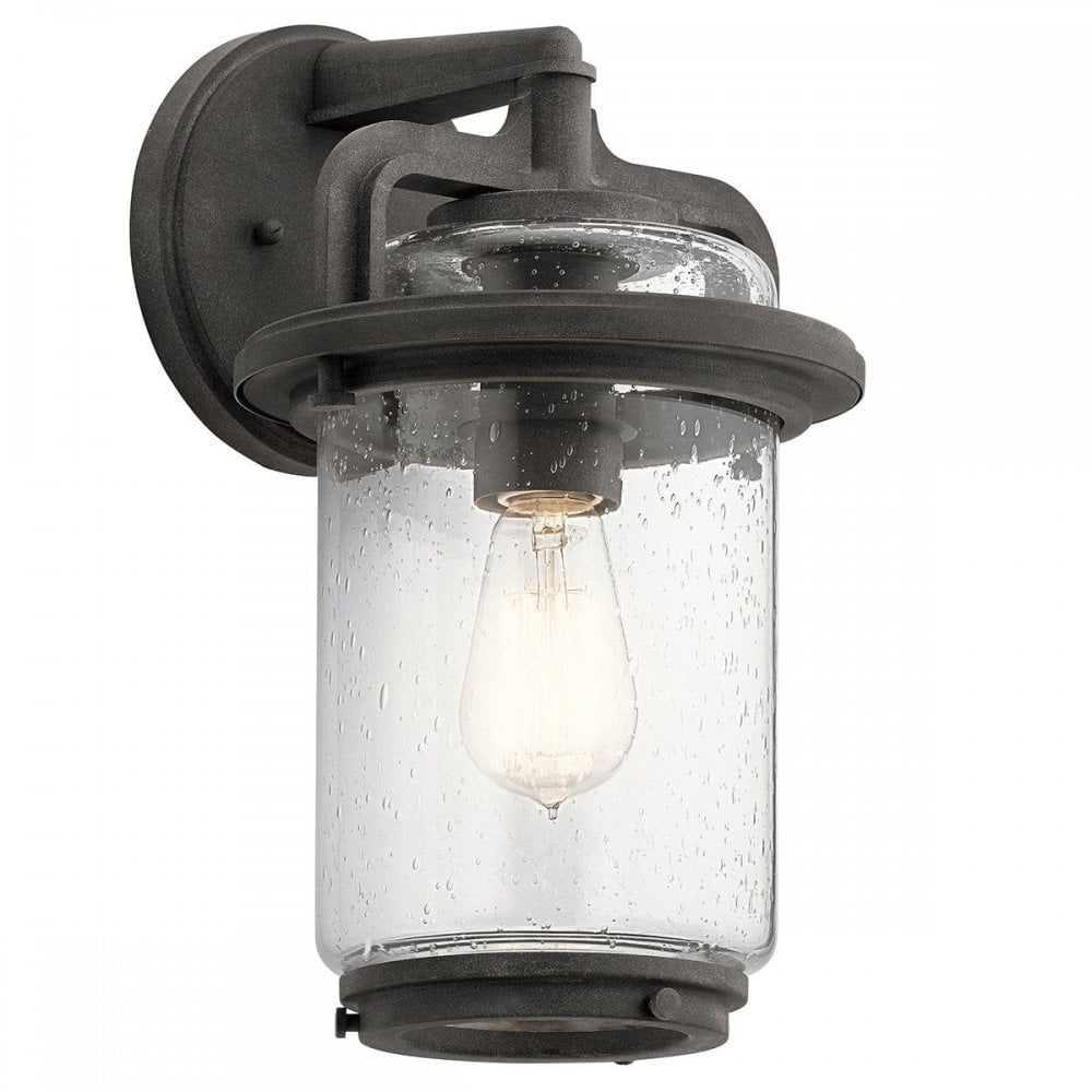 QN-ANDOVER-M Andover 1 Light Medium Wall Lantern Weathered Zinc