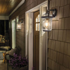 QN-ANDOVER-M Andover 1 Light Medium Wall Lantern Weathered Zinc