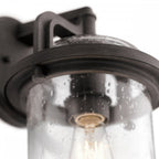 QN-ANDOVER-M Andover 1 Light Medium Wall Lantern Weathered Zinc