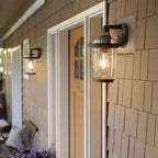 QN-ANDOVER-M Andover 1 Light Medium Wall Lantern Weathered Zinc