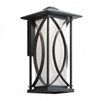 QN-ASHBERN-M Ashbern 1 Light Medium Wall Lantern Textured Black
