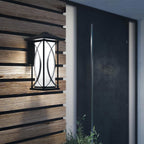 QN-ASHBERN-M Ashbern 1 Light Medium Wall Lantern Textured Black
