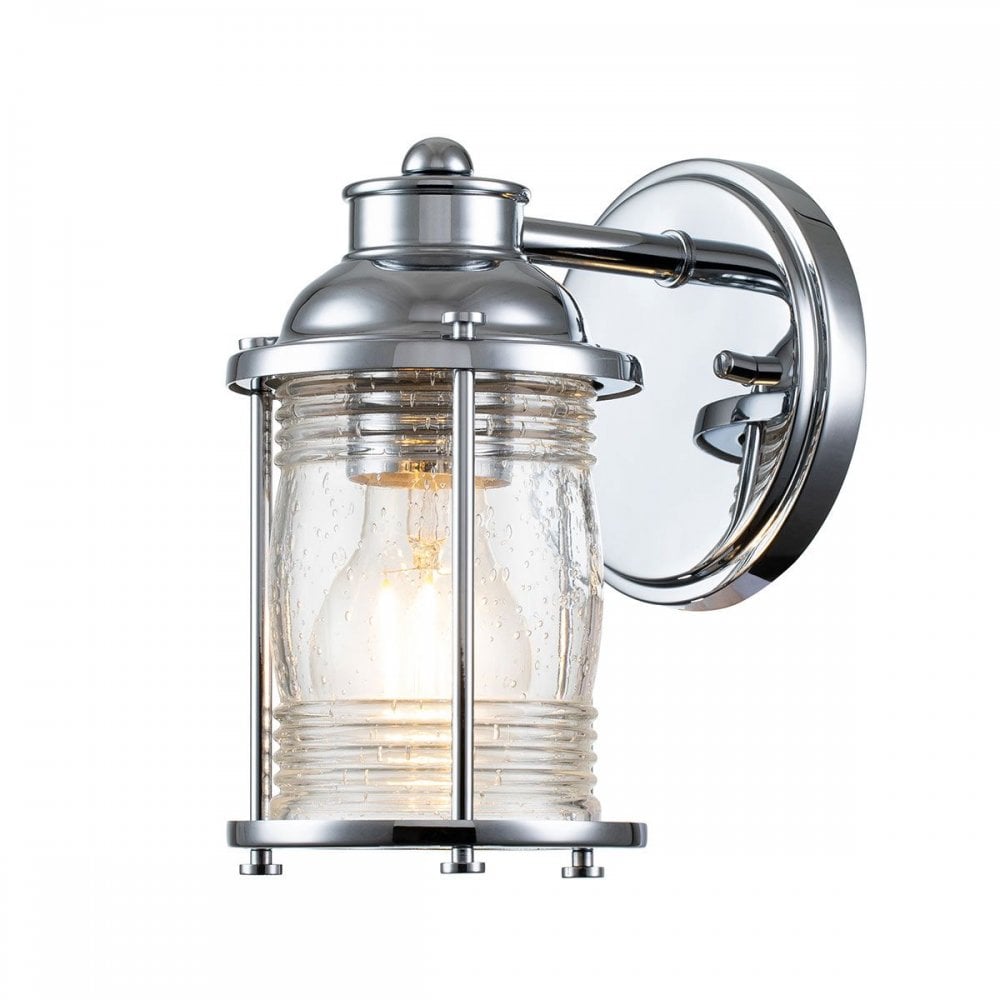 QN-ASHLANDBAY1-PC-BATH Ashland Bay 1 Light Wall Light - Polished Chrome