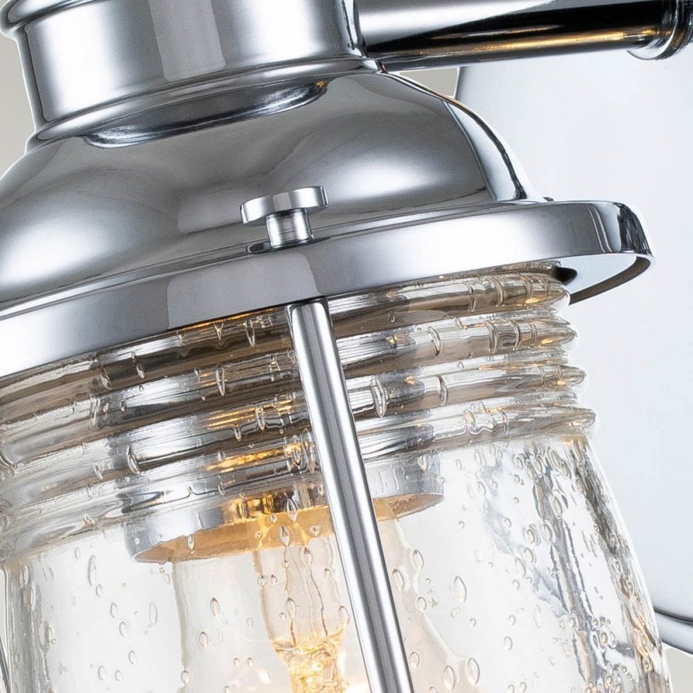 QN-ASHLANDBAY1-PC-BATH Ashland Bay 1 Light Wall Light - Polished Chrome