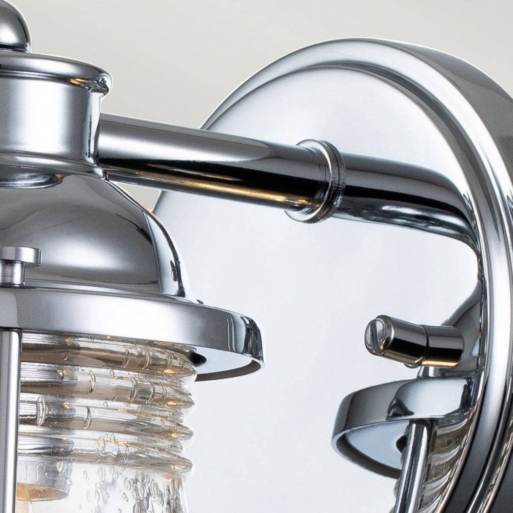 QN-ASHLANDBAY1-PC-BATH Ashland Bay 1 Light Wall Light - Polished Chrome