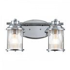 QN-ASHLANDBAY2-PC-BATH Ashland Bay 2 Light Wall Light - Polished Chrome