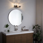 QN-ASHLANDBAY2-PC-BATH Ashland Bay 2 Light Wall Light - Polished Chrome