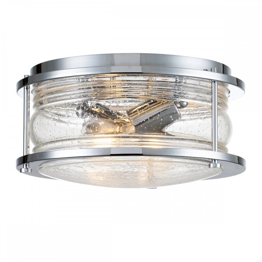 QN-ASHLANDBAY-F-PC-BATH Ashland Bay 2 Light Flush - Polished Chrome (S)