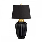 QN-BEXLEY-TL-BKBB Bexley 1 Light Table Lamp - Black & Brushed Brass