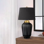 QN-BEXLEY-TL-BKBB Bexley 1 Light Table Lamp - Black & Brushed Brass
