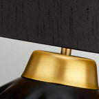 QN-BEXLEY-TL-BKBB Bexley 1 Light Table Lamp - Black & Brushed Brass