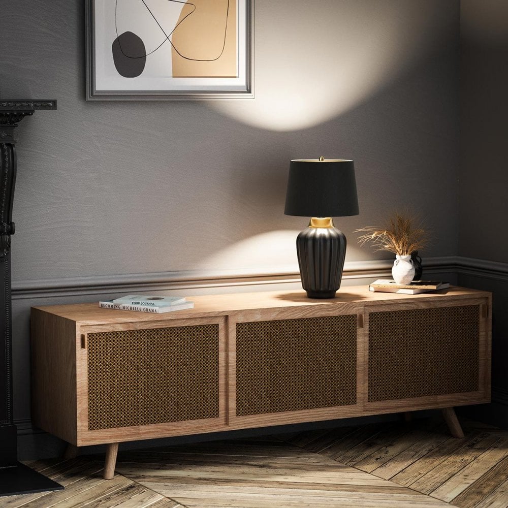 QN-BEXLEY-TL-BKBB Bexley 1 Light Table Lamp - Black & Brushed Brass