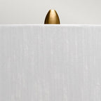 QN-BEXLEY-TL-WBB Bexley 1 Light Table Lamp - White & Brushed Brass